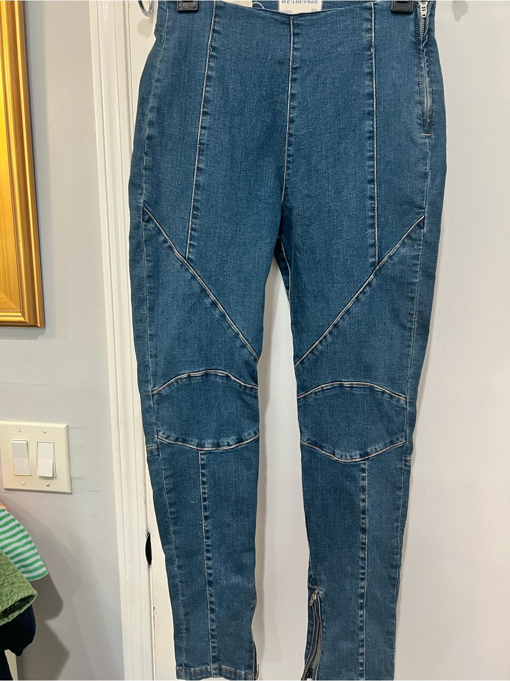 Free People Panel Seam Denim Jeans